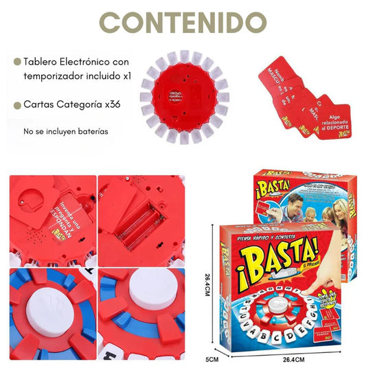 Basta® Juego de Mesa Piensa Rápido y Contesta