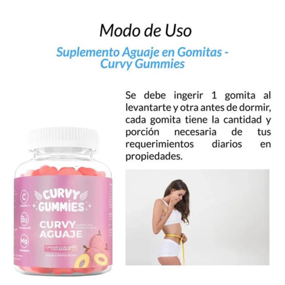 Curvy Gummies de Aguaje Repotenciados para Gluteos y Senos