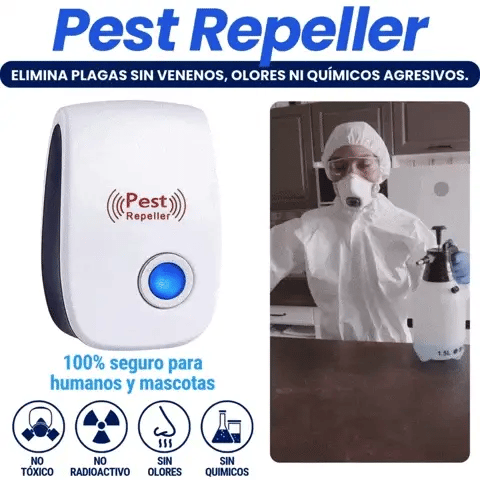REPELENTE ULTRASÓNICO PARA INSECTOS - PEST REPELLER